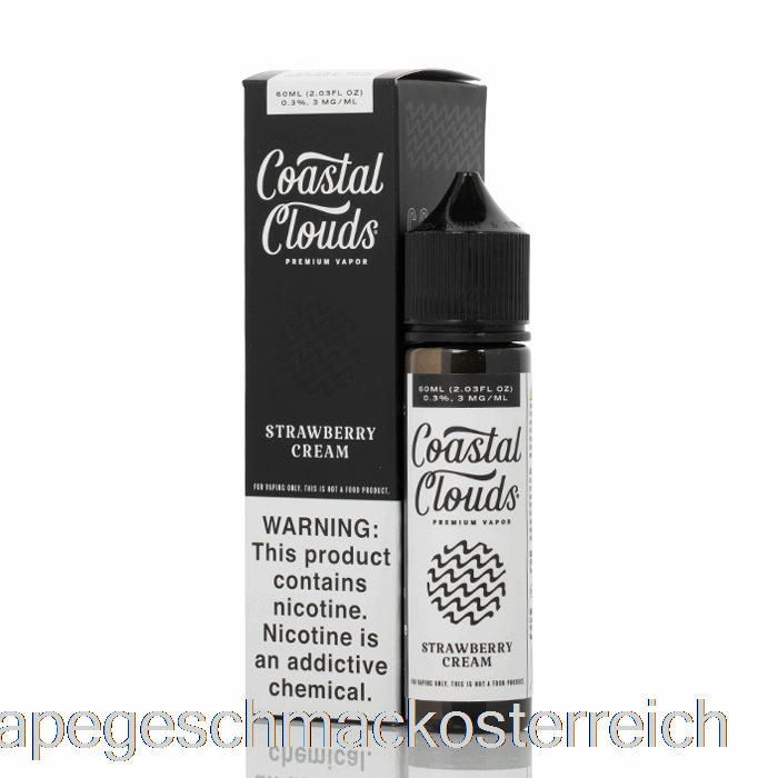 Erdbeercreme - Coastal Clouds Co. - 60 Ml 3 Mg Vape-Geschmack